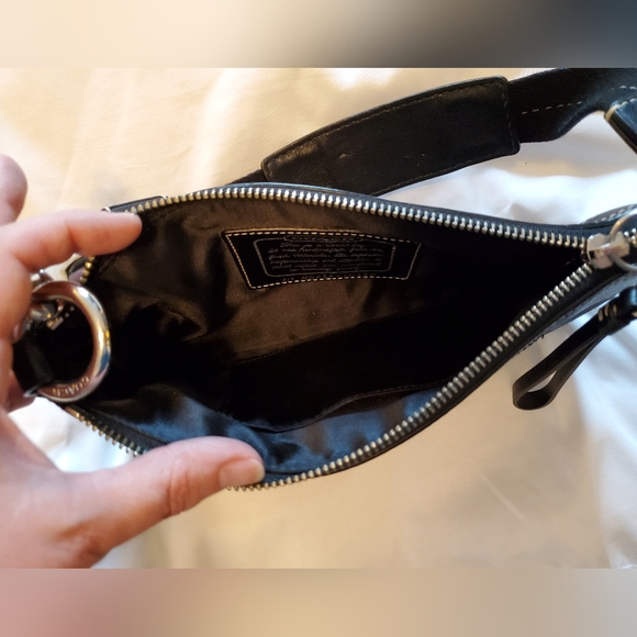 Coach Party Purse Silver & Black - Picture 5 of 9